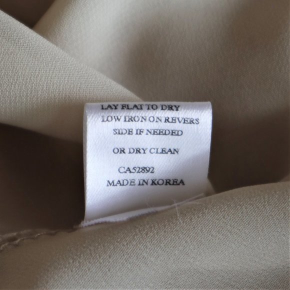 Cream Empire Waist Chiffon and Lace Sleeveless Long Flowy Dress - Picture 9 of 9